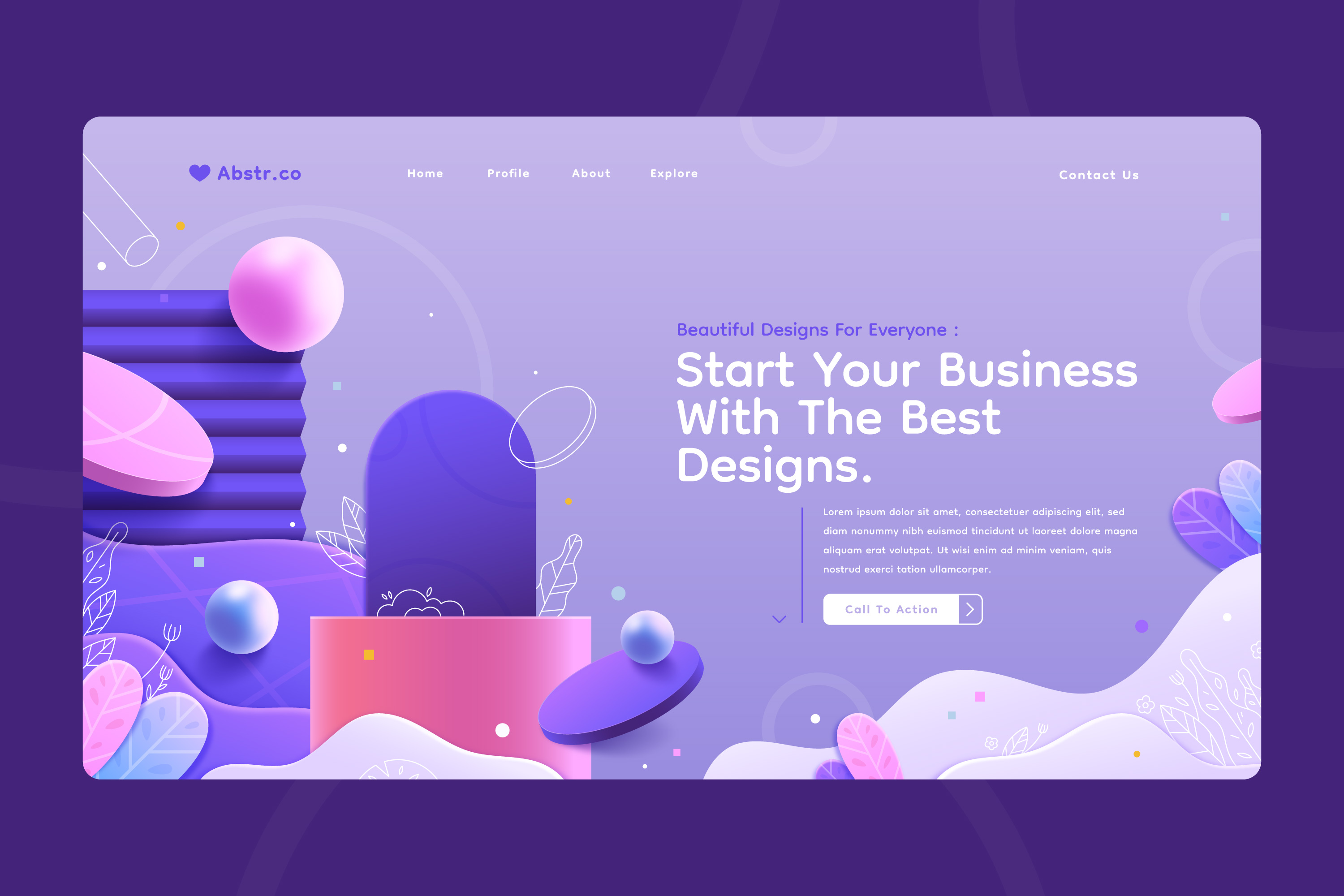 3D Landing Page Demo